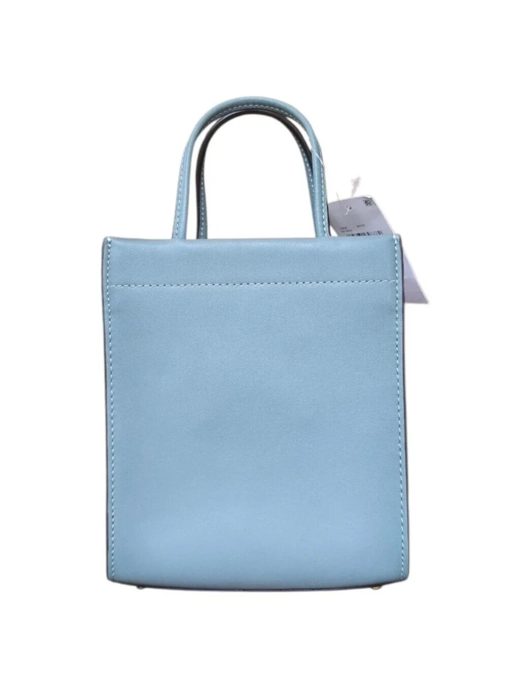 Coach Cashin Sage Green Blue Leather Mini Crossbody Tote